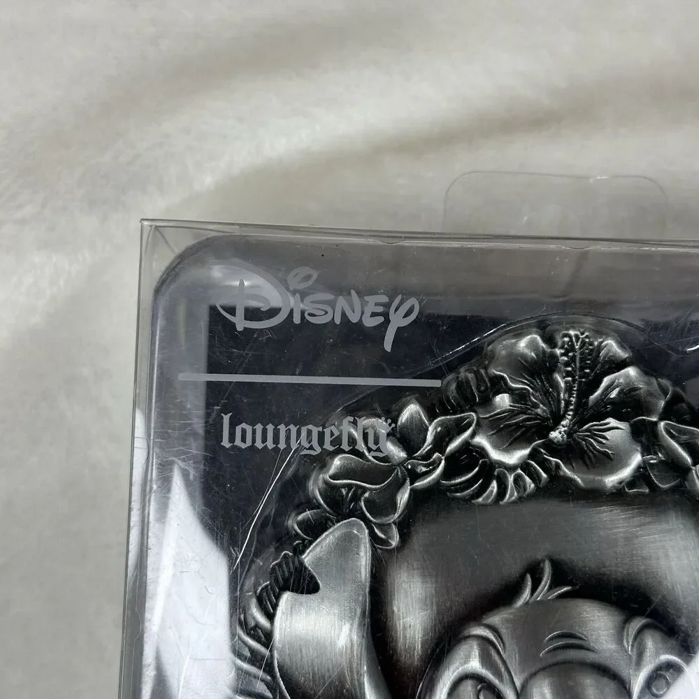 NEW Loungefly‎ Disney Lilo & Stitch Metal Hair Brush Silver Gothic Hawaiian Rare